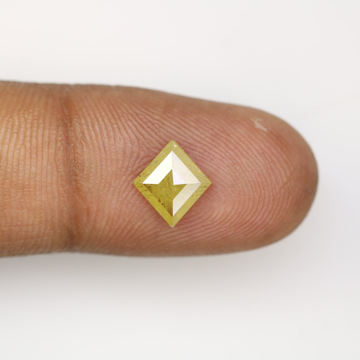 1.40 Carat Natural Loose Rustic Yellow Kite Shape Diamond For Galaxy Ring - JayKrishna Diamond