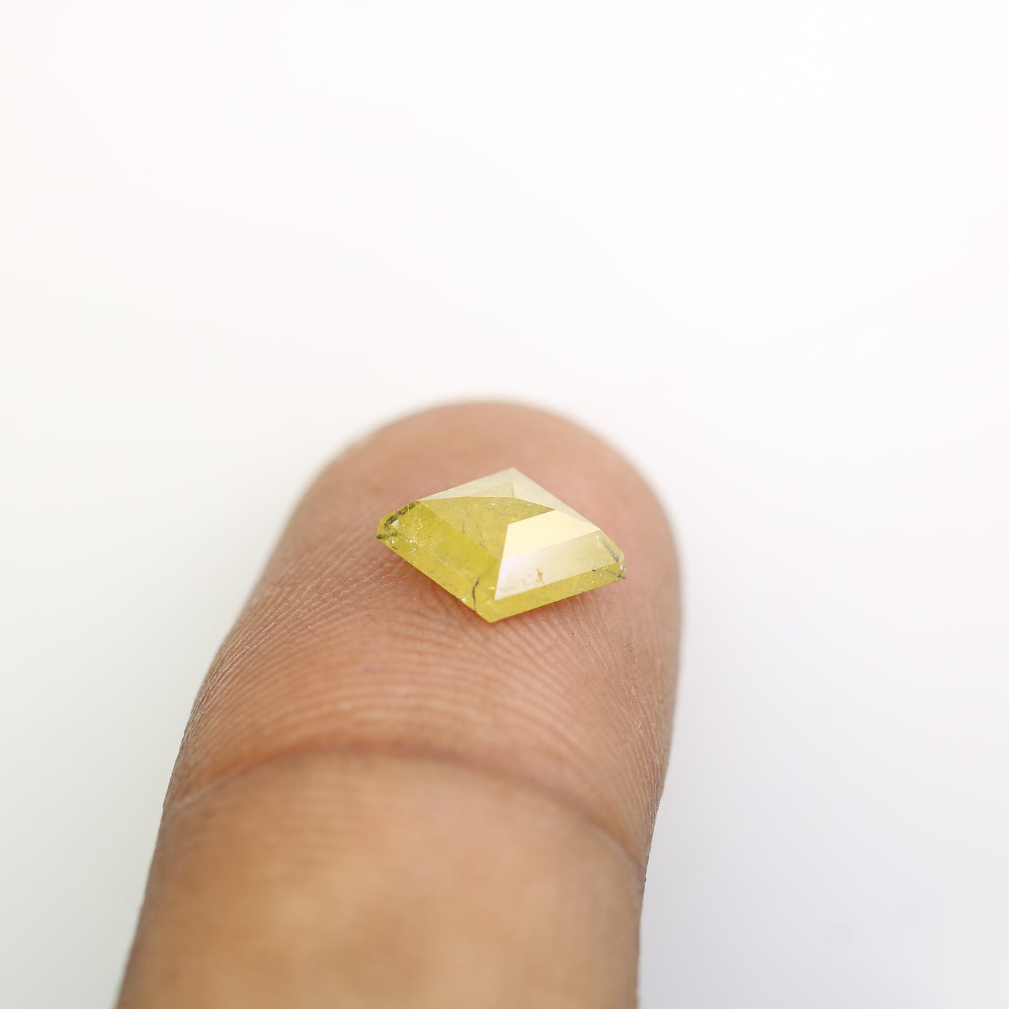1.40 Carat Natural Loose Rustic Yellow Kite Shape Diamond For Galaxy Ring - JayKrishna Diamond