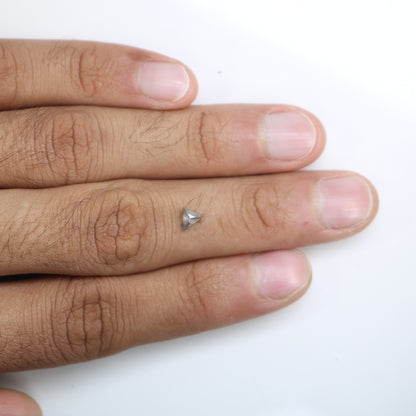 0.31 CT Natural Triangle Shape Salt and Pepper Diamond – Ideal for Engagement Rings | Unique Triangle Cut Salt and Pepper Diamond - JayKrishna Diamond