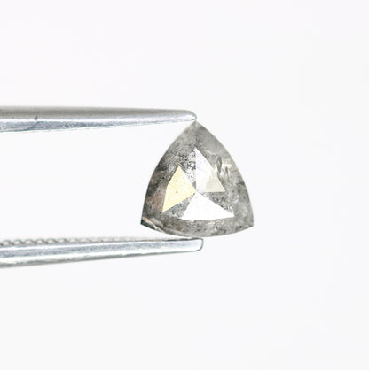 0.58 CT Triangle-Shaped Salt and Pepper Diamond – Unique Loose Gem for Meaningful Promise Rings - JayKrishna Diamond