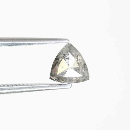 0.58 CT Triangle-Shaped Salt and Pepper Diamond – Unique Loose Gem for Meaningful Promise Rings - JayKrishna Diamond