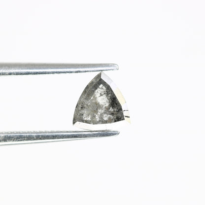 0.58 CT Triangle-Shaped Salt and Pepper Diamond – Unique Loose Gem for Meaningful Promise Rings - JayKrishna Diamond