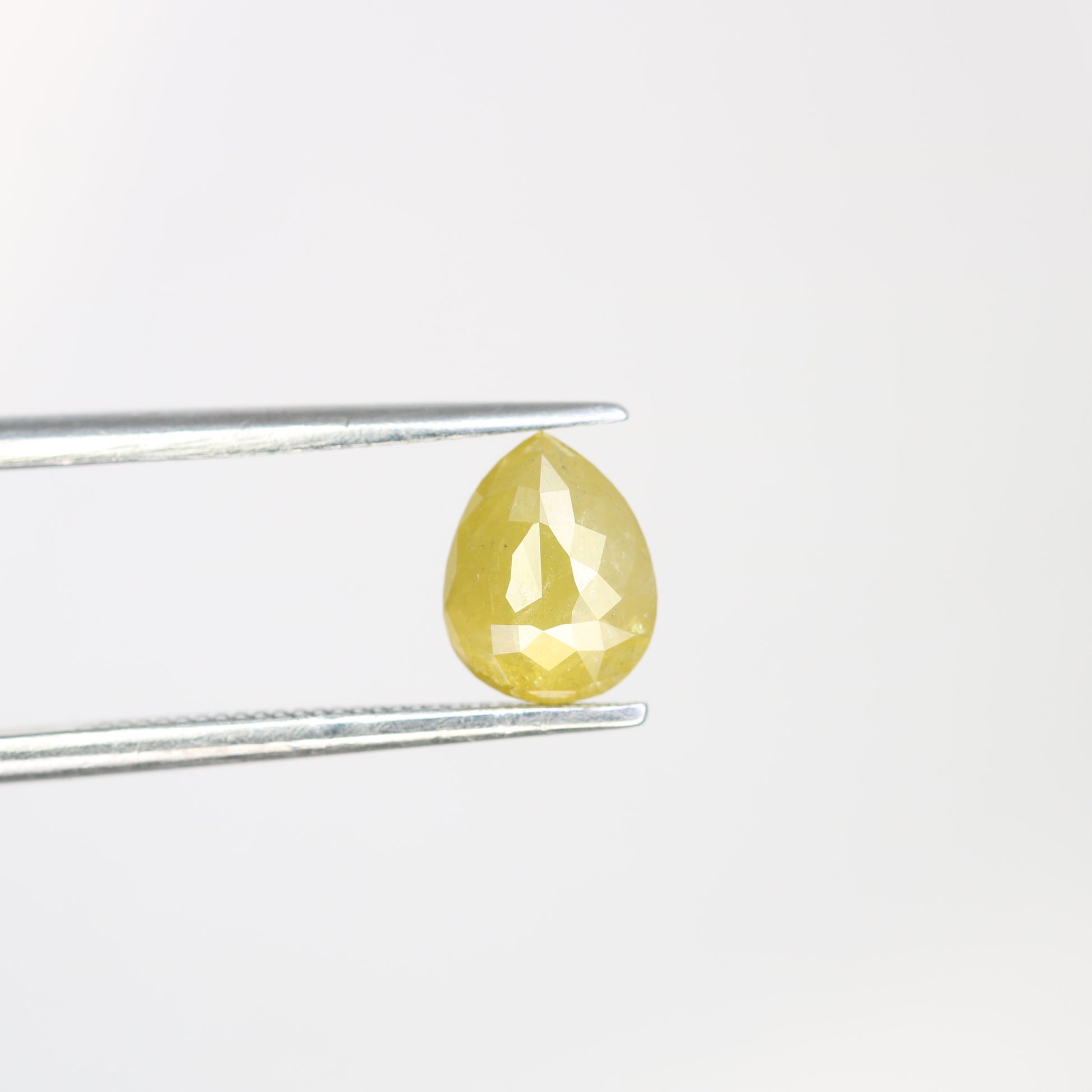 1.41 Carat Natural Loose Pear Shape Rustic Yellow Diamond For Wedding Ring - JayKrishna Diamond