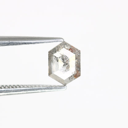 0.58 CT Elongated Hexagon Shape 6.10 MM Salt And Pepper Diamond For Engagement Ring - JayKrishna Diamond