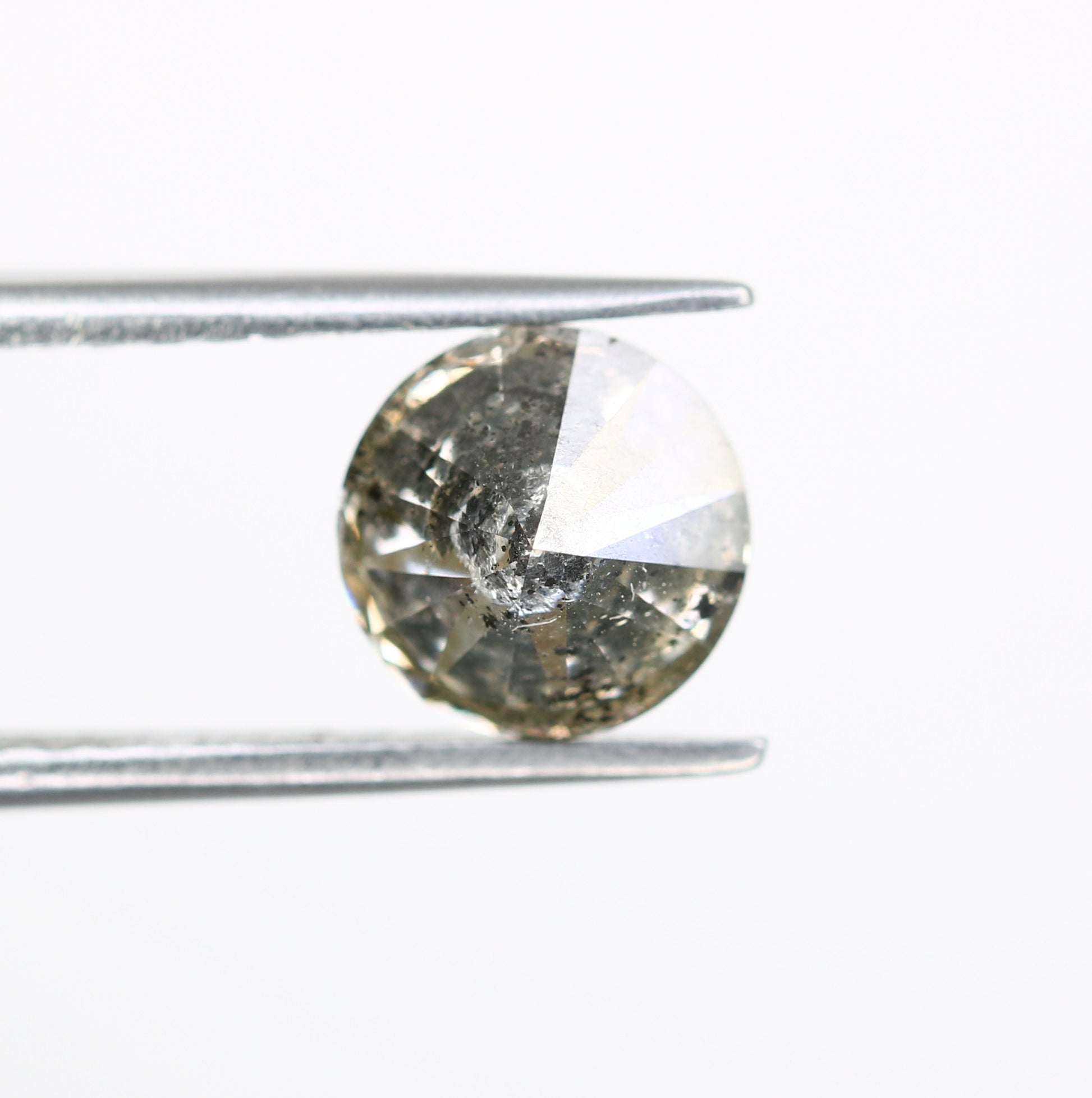 1.87 CT Round Brilliant Cut Salt And Pepper Diamond For Engagement Ring - JayKrishna Diamond