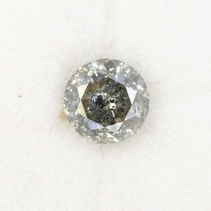 1.87 CT Round Brilliant Cut Salt And Pepper Diamond For Engagement Ring - JayKrishna Diamond