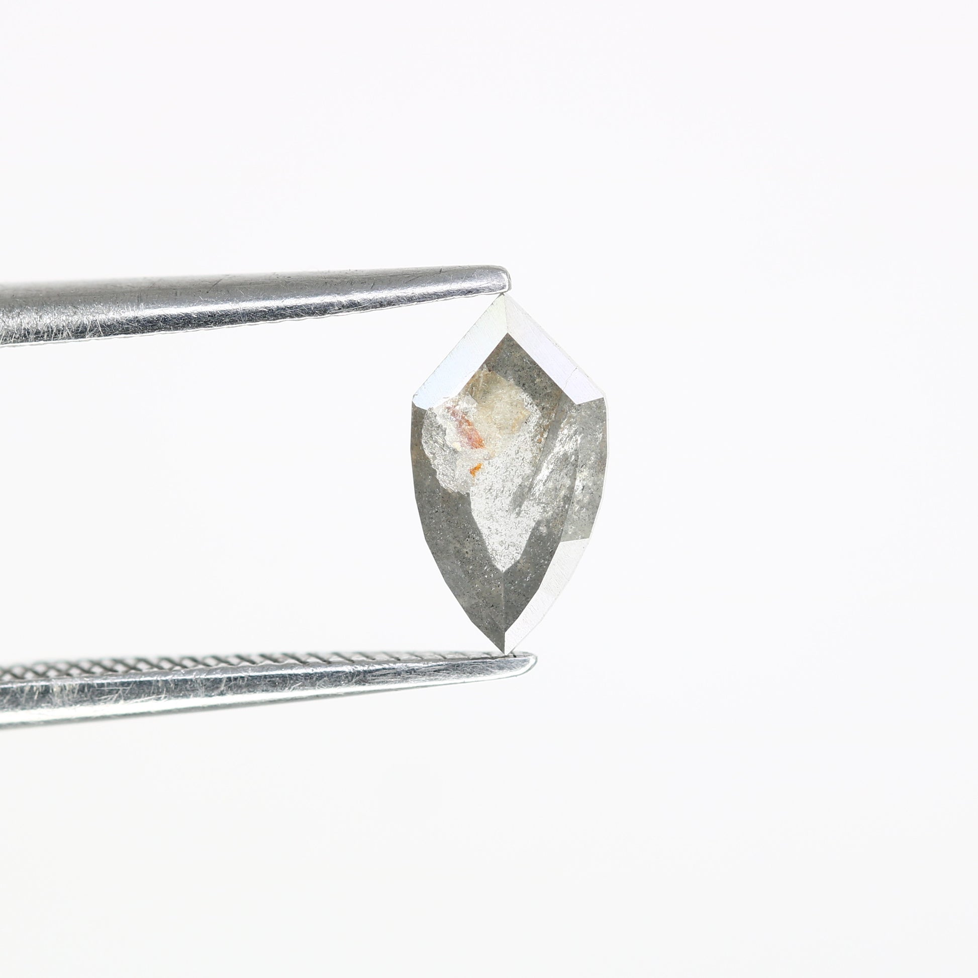 0.71 Carat Geometric Shape 8.30 MM Salt And Pepper Diamond For Wedding Ring - JayKrishna Diamond