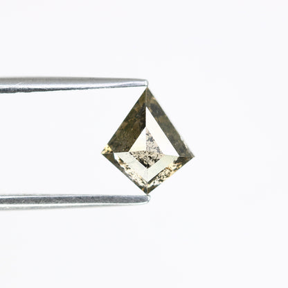 0.96 CT Salt And Pepper Kite Shaped Loose Diamond Ring - JayKrishna Diamond