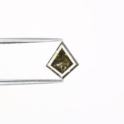 0.96 CT Salt And Pepper Kite Shaped Loose Diamond Ring - JayKrishna Diamond