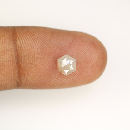 0.79 Carat Natural Loose Grey Hexagon Shaped Diamond For Engagement Ring - JayKrishna Diamond