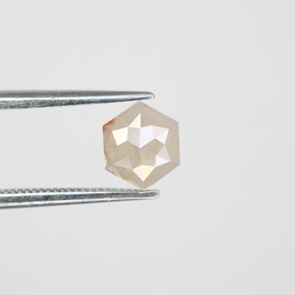 0.82 Carat Natural Grey Loose Hexagon Shape Rustic Diamond For Wedding Ring - JayKrishna Diamond