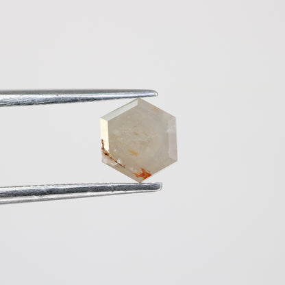 0.82 Carat Natural Grey Loose Hexagon Shape Rustic Diamond For Wedding Ring - JayKrishna Diamond