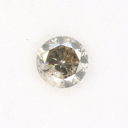 0.69 CT Round Brilliant Cut Salt And Pepper Diamond For Wedding Ring - JayKrishna Diamond