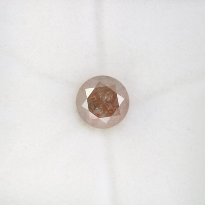 3.90 CT Peach Round Brilliant Cut Natural Diamond For Engagement Ring - JayKrishna Diamond