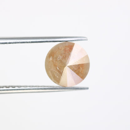 2.67 CT Round Brilliant Cut Peach Natural Diamond For Engagement Ring - JayKrishna Diamond