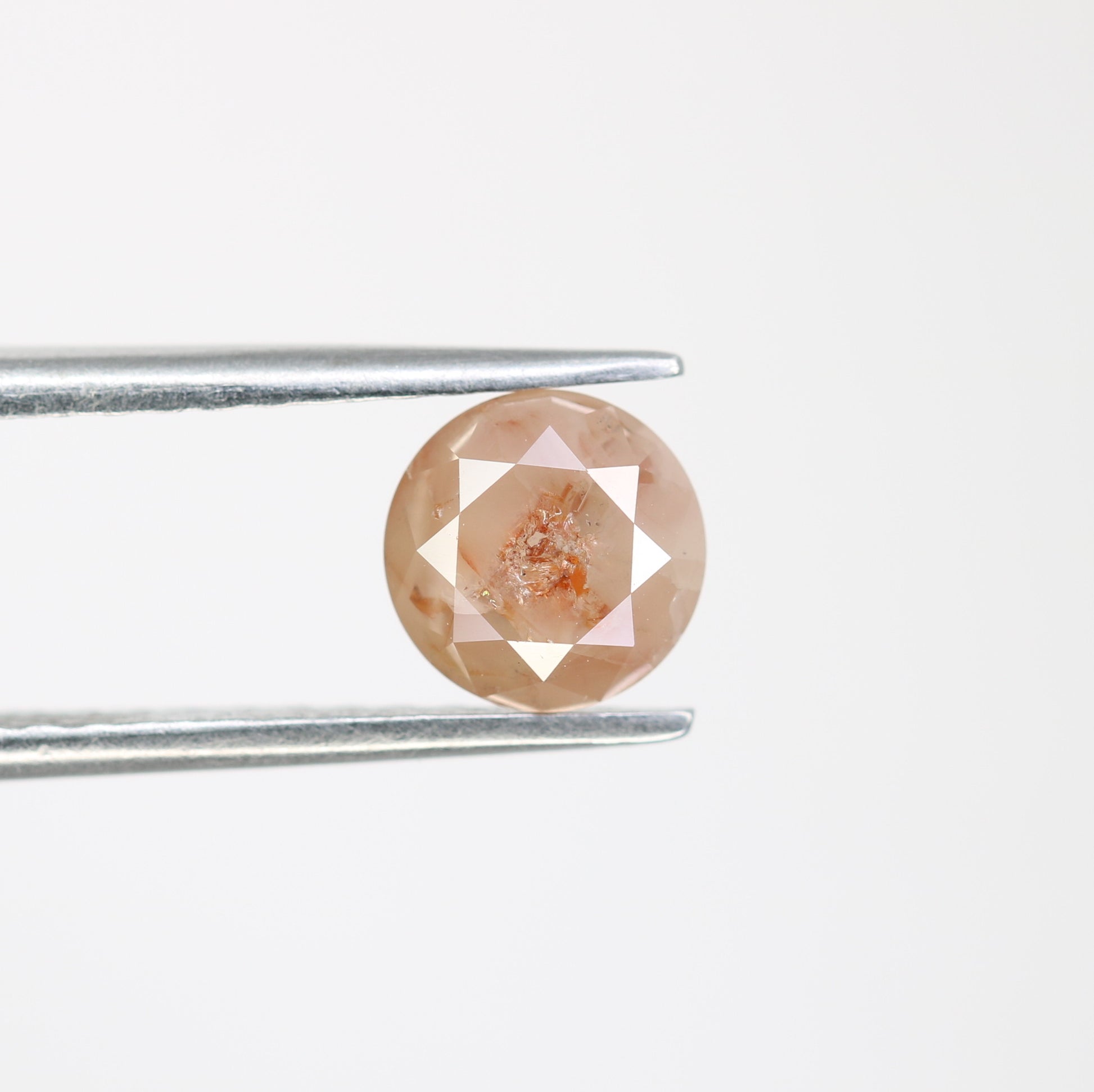 1.43 CT Loose Round Brilliant Cut Peach Diamond For Engagement Ring - JayKrishna Diamond