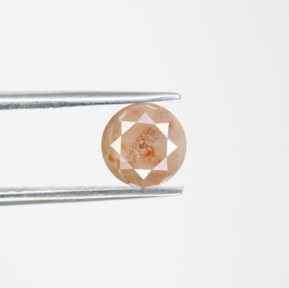 1.43 CT Loose Round Brilliant Cut Peach Diamond For Engagement Ring - JayKrishna Diamond