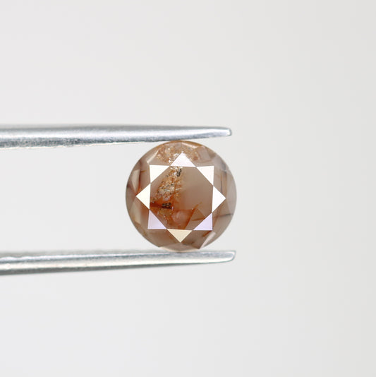 1.40 CT Peach Round Brilliant Cut Natural Diamond For Engagement Ring - JayKrishna Diamond