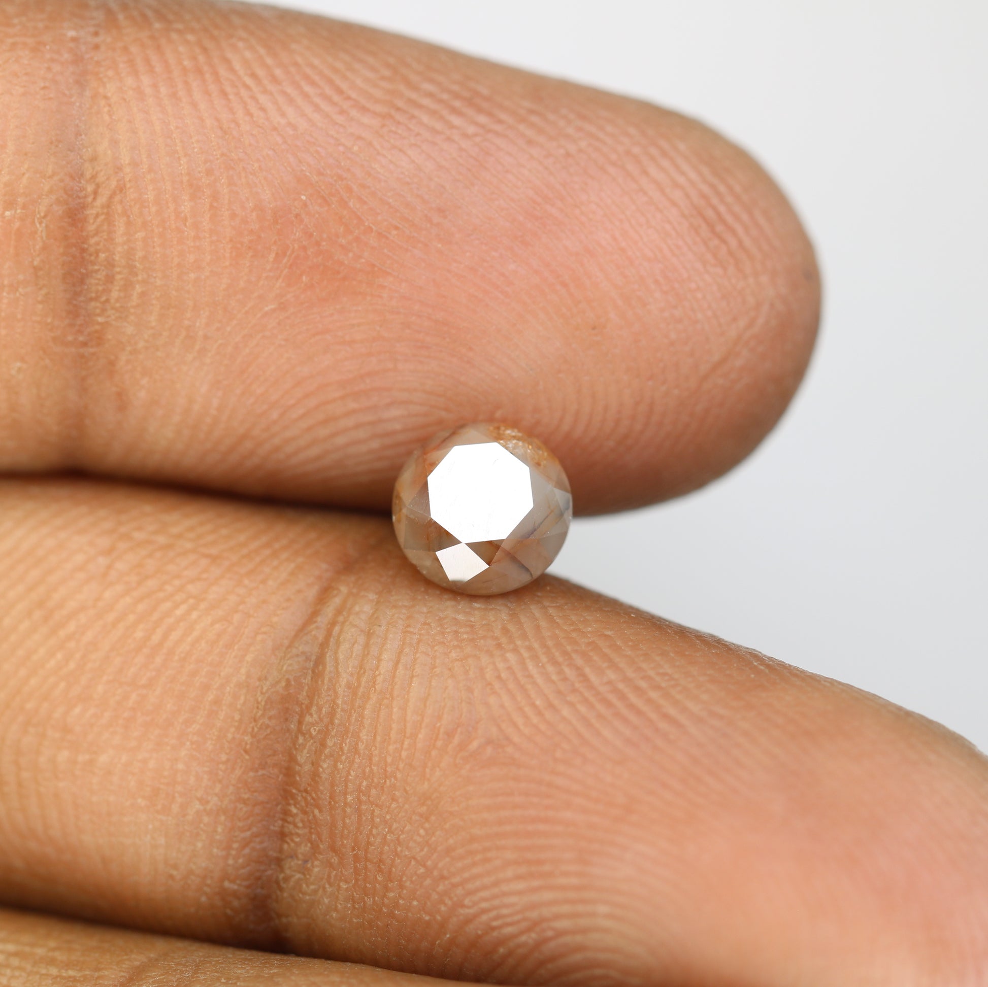 1.40 CT Peach Round Brilliant Cut Natural Diamond For Engagement Ring - JayKrishna Diamond