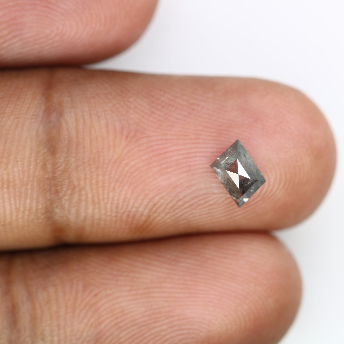 0.60 Carat Geometric Salt and Pepper Diamond – Distinctive Loose Gem for Unique Galaxy Ring Designs - JayKrishna Diamond