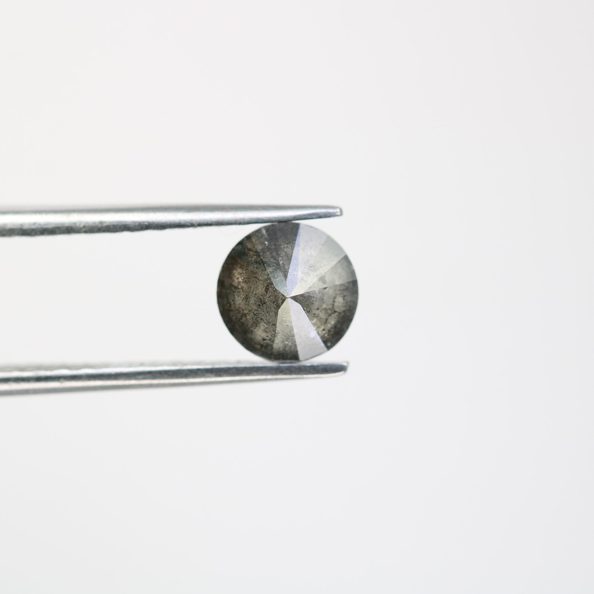 1.42 CT Natural Salt And Pepper Round Brilliant Cut Diamond For Engagement Ring - JayKrishna Diamond