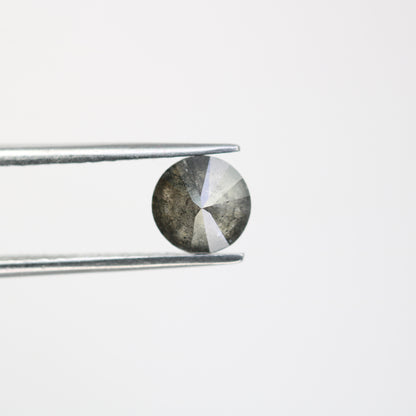1.42 CT Natural Salt And Pepper Round Brilliant Cut Diamond For Engagement Ring - JayKrishna Diamond