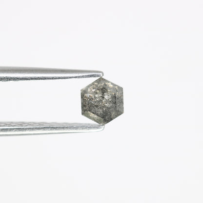 0.44 Carat Hexagon Shape Loose Salt and Pepper Diamond for Galaxy Ring and Custom Fine Jewelry Design - JayKrishna Diamond
