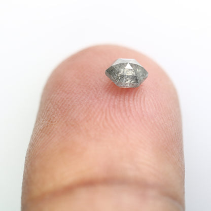 0.44 Carat Hexagon Shape Loose Salt and Pepper Diamond for Galaxy Ring and Custom Fine Jewelry Design - JayKrishna Diamond