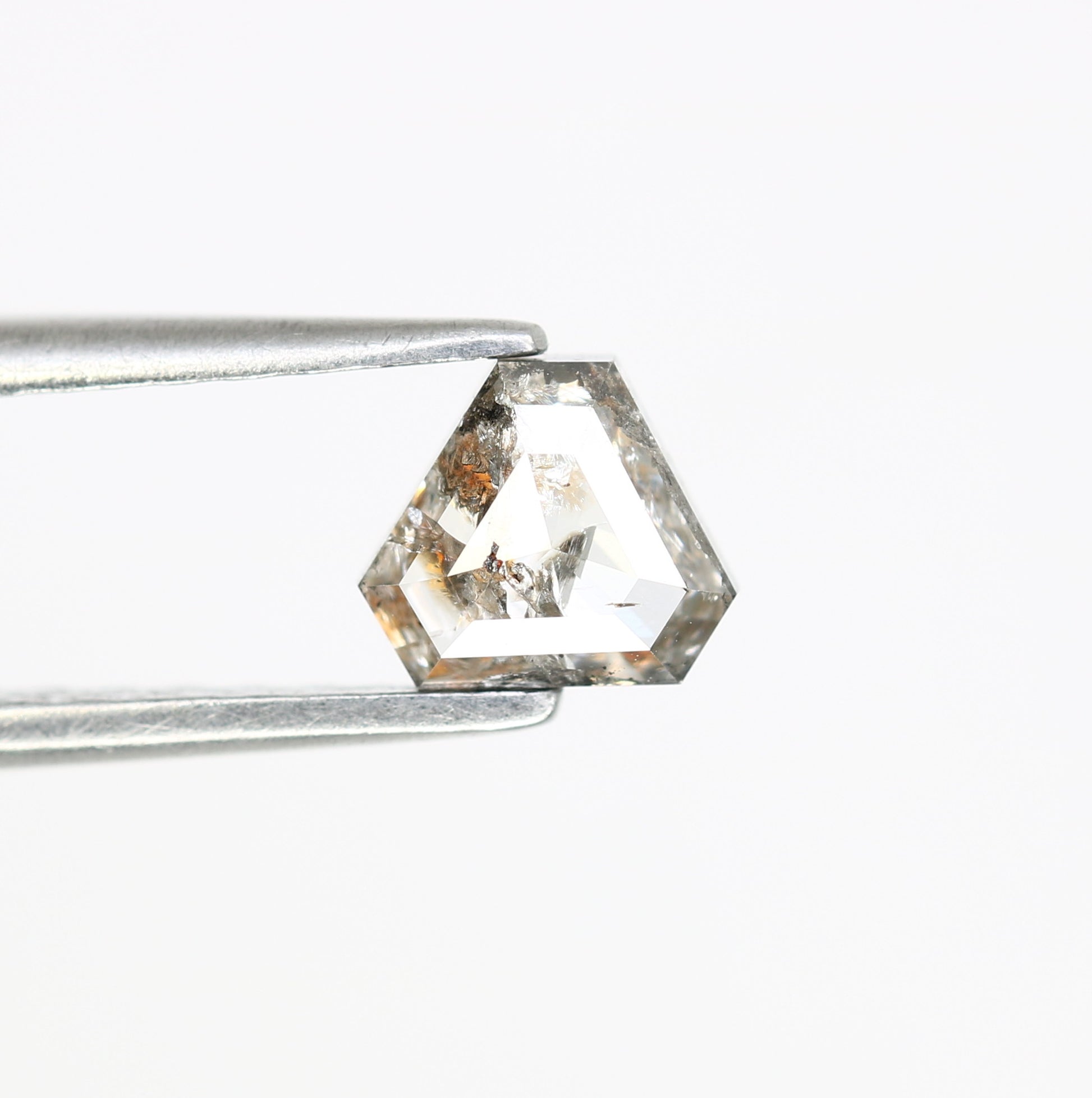 0.63 Carat Triangle Shape Loose Natural Salt and Pepper Diamond (5 MM) for a Distinctive Wedding Ring: Elegant Gemstone Jewelry Choice - JayKrishna Diamond