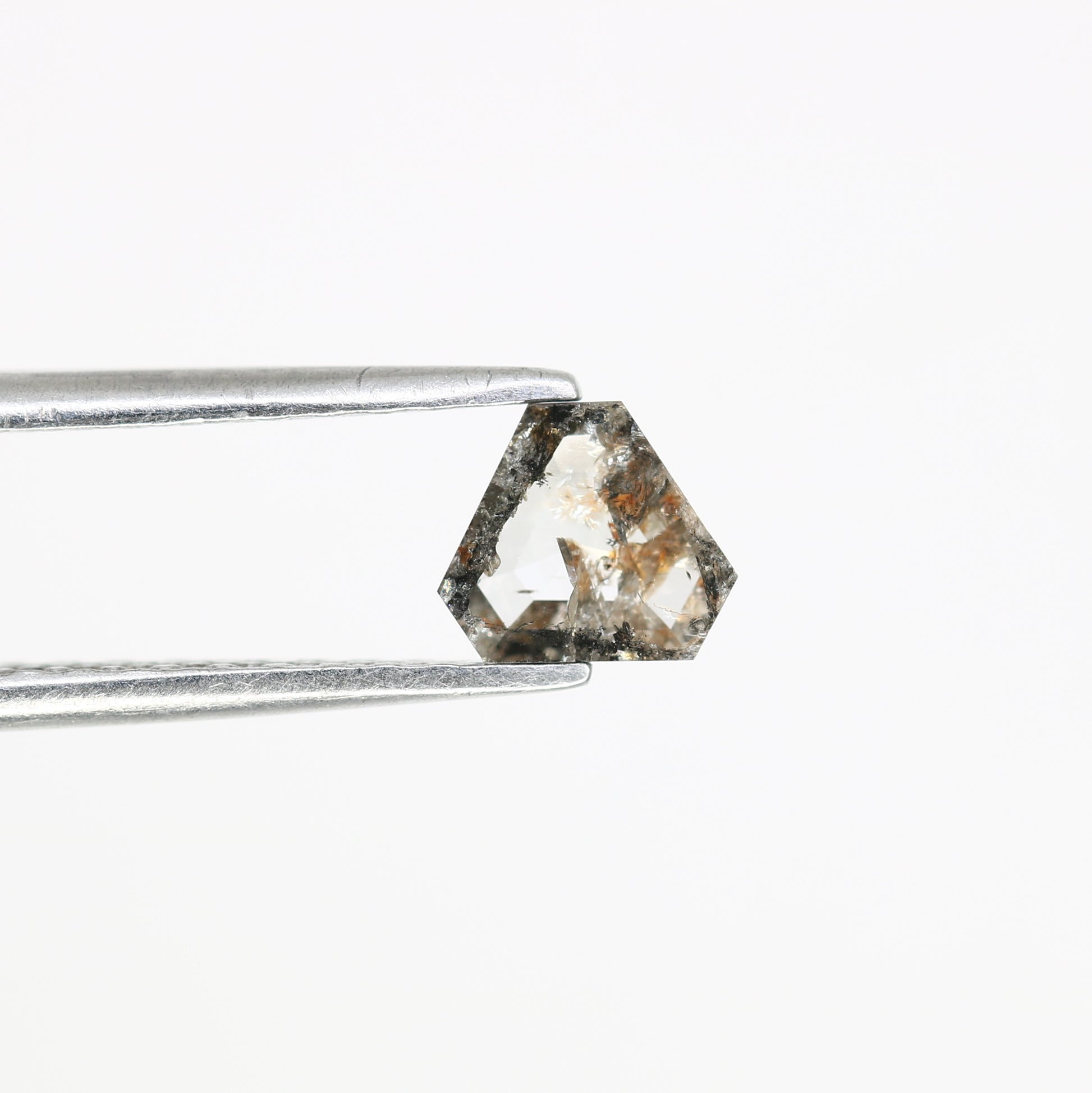 0.63 Carat Triangle Shape Loose Natural Salt and Pepper Diamond (5 MM) for a Distinctive Wedding Ring: Elegant Gemstone Jewelry Choice - JayKrishna Diamond
