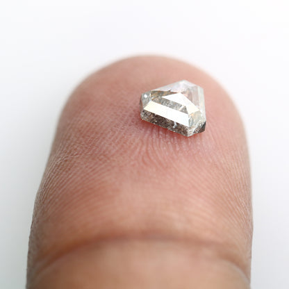 0.63 Carat Triangle Shape Loose Natural Salt and Pepper Diamond (5 MM) for a Distinctive Wedding Ring: Elegant Gemstone Jewelry Choice - JayKrishna Diamond