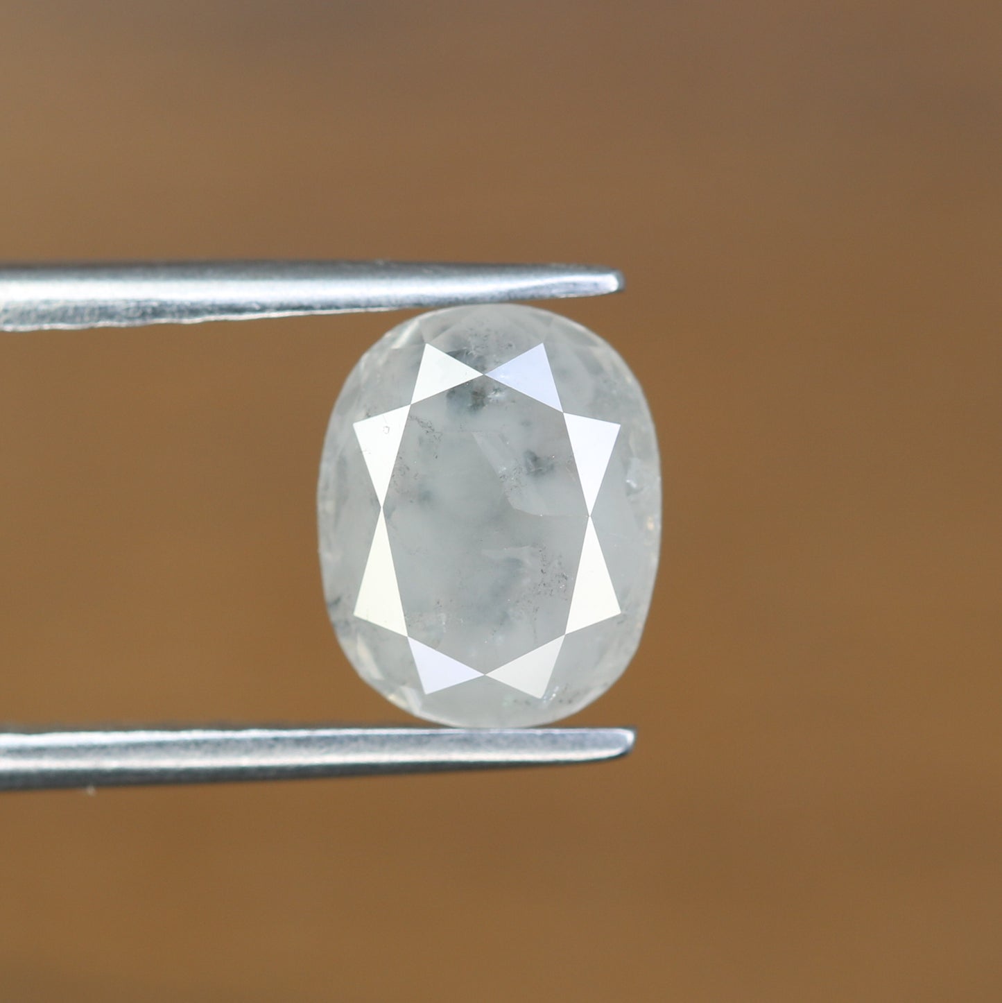 1.90 CT Oval Shape Grey Natural Diamond For Engagement Ring - JayKrishna Diamond