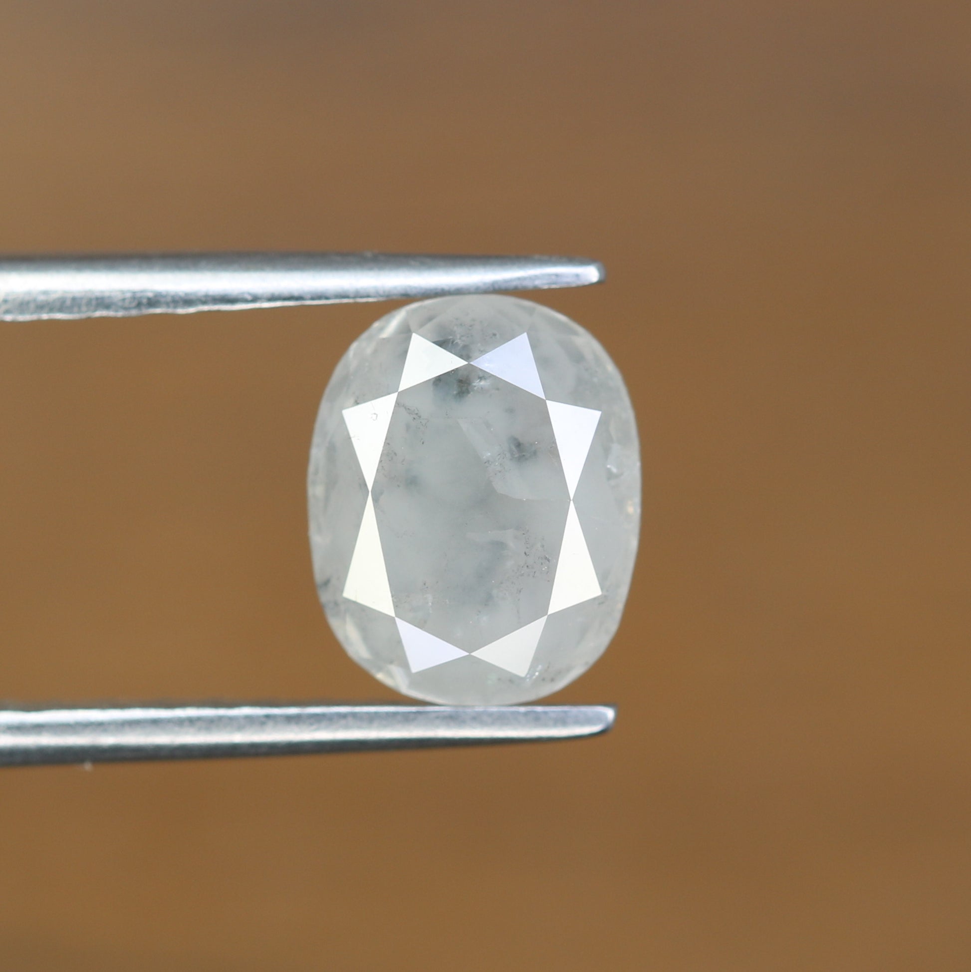 1.90 CT Oval Shape Grey Natural Diamond For Engagement Ring - JayKrishna Diamond