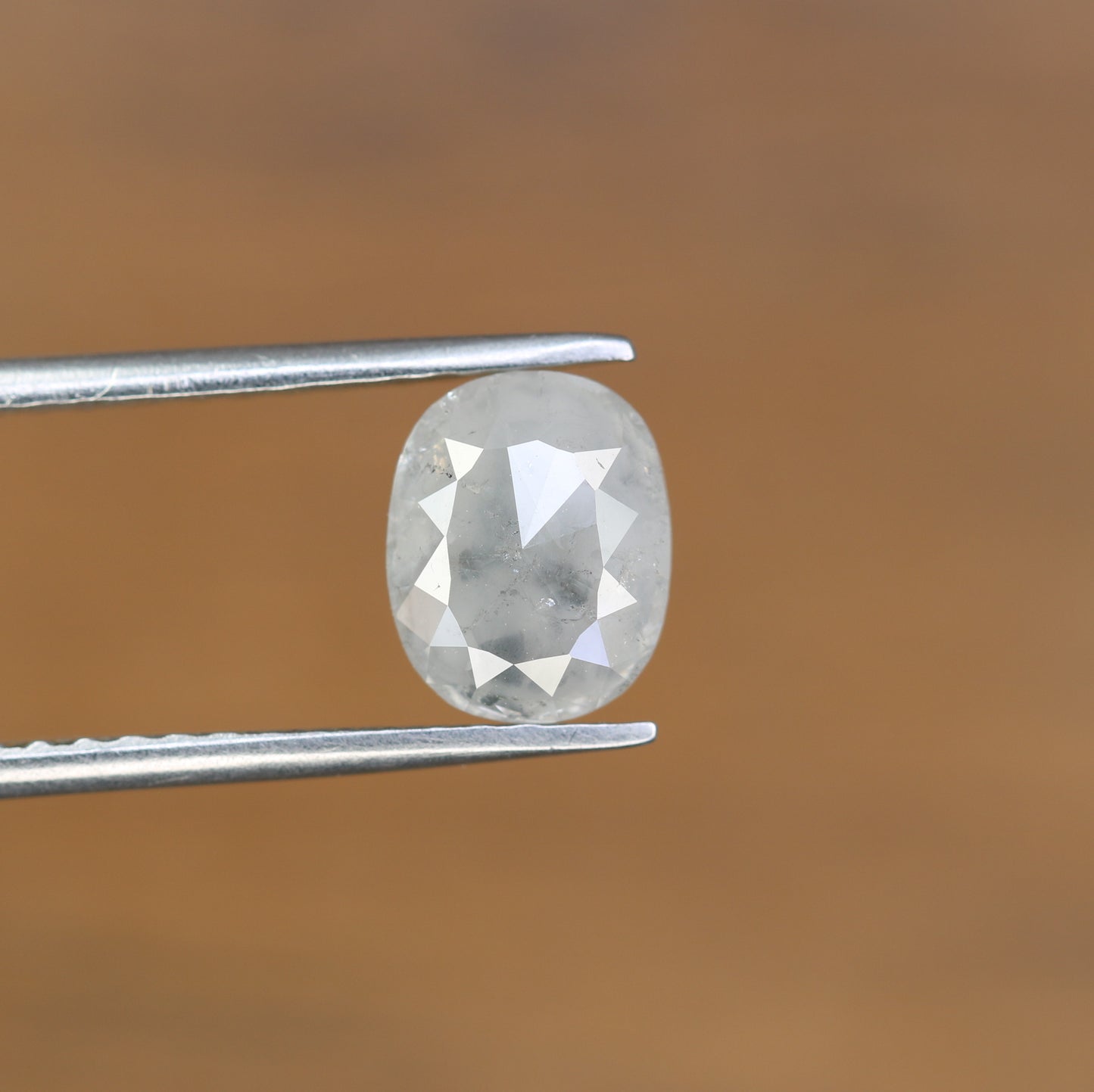 1.90 CT Oval Shape Grey Natural Diamond For Engagement Ring - JayKrishna Diamond