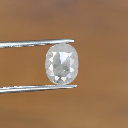 1.90 CT Oval Shape Grey Natural Diamond For Engagement Ring - JayKrishna Diamond