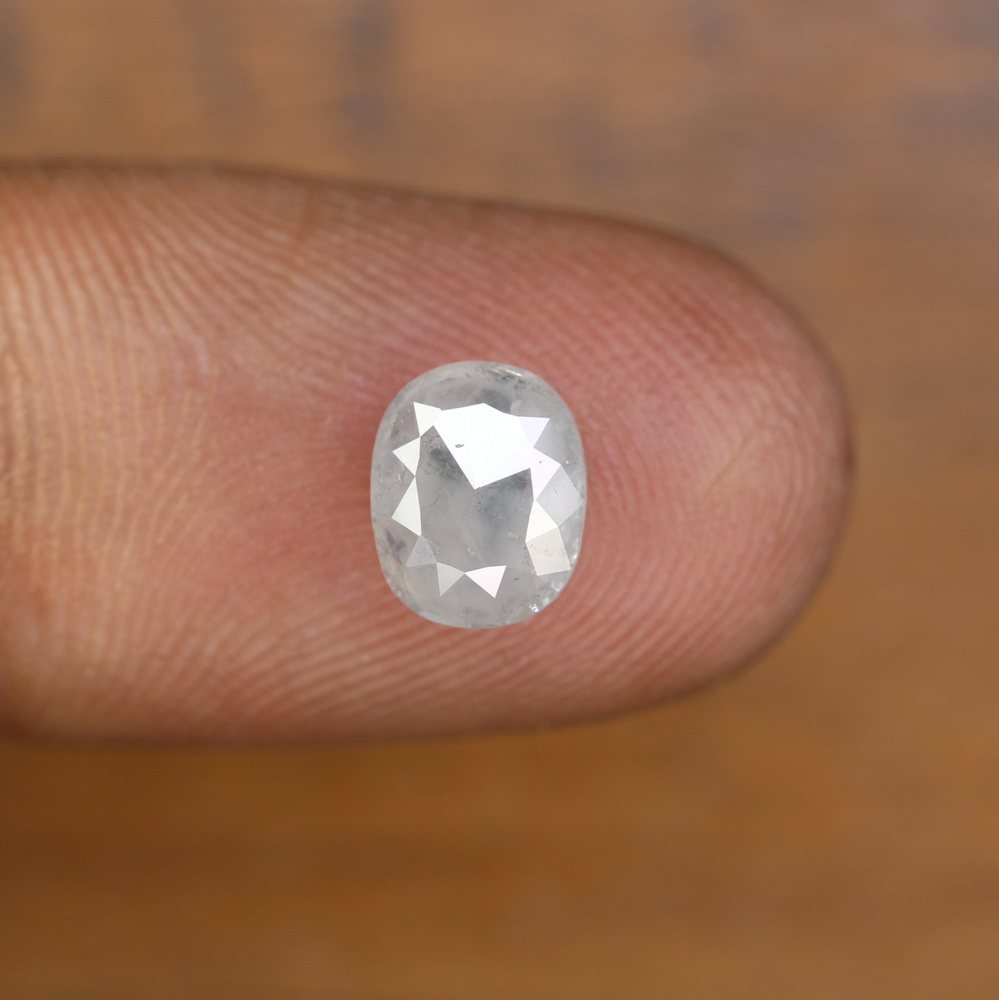 1.90 CT Oval Shape Grey Natural Diamond For Engagement Ring - JayKrishna Diamond