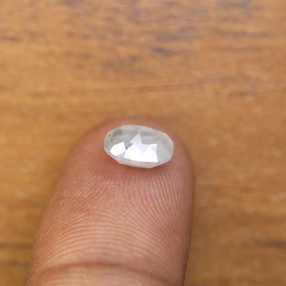 1.90 CT Oval Shape Grey Natural Diamond For Engagement Ring - JayKrishna Diamond