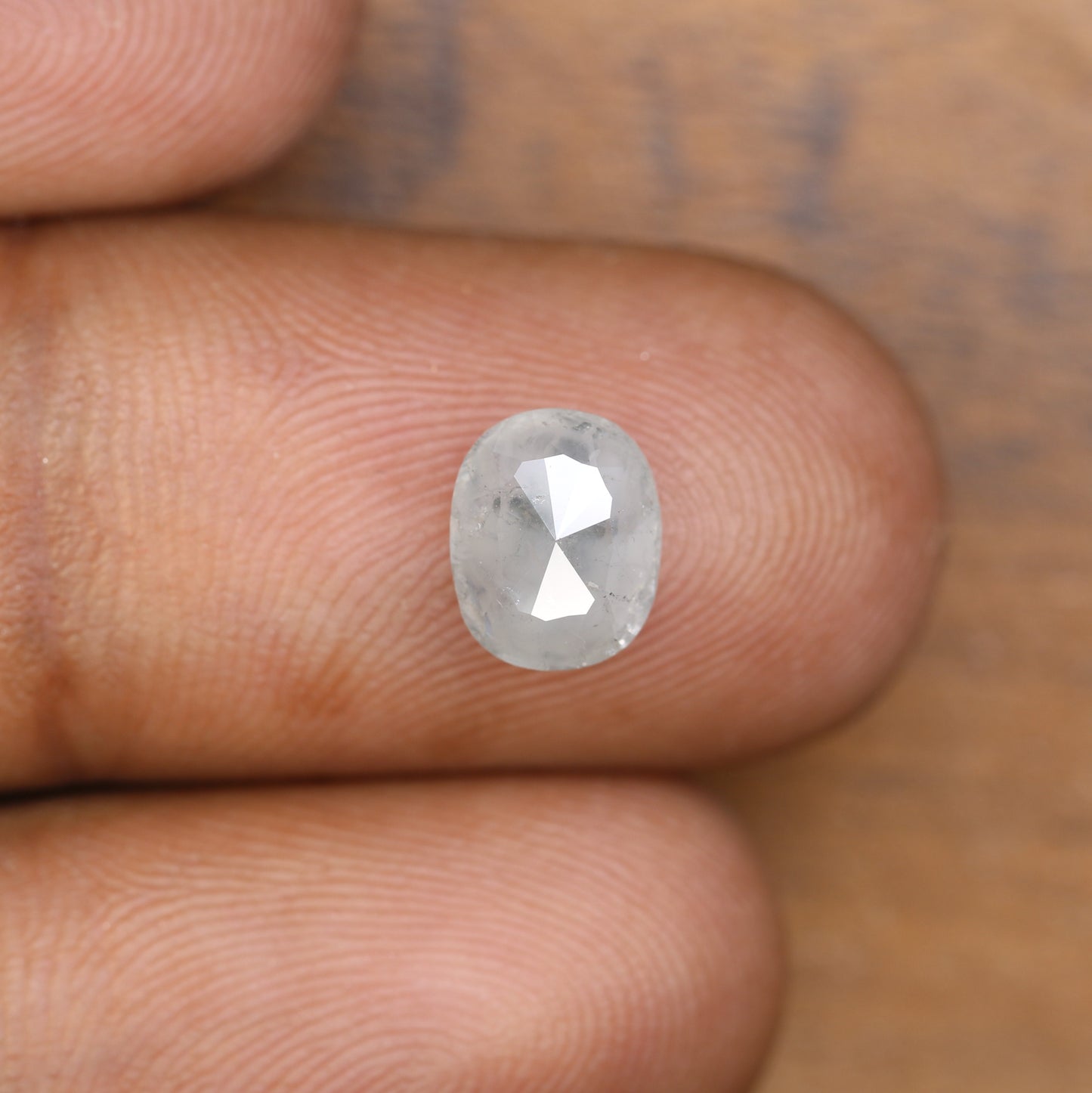 1.90 CT Oval Shape Grey Natural Diamond For Engagement Ring - JayKrishna Diamond