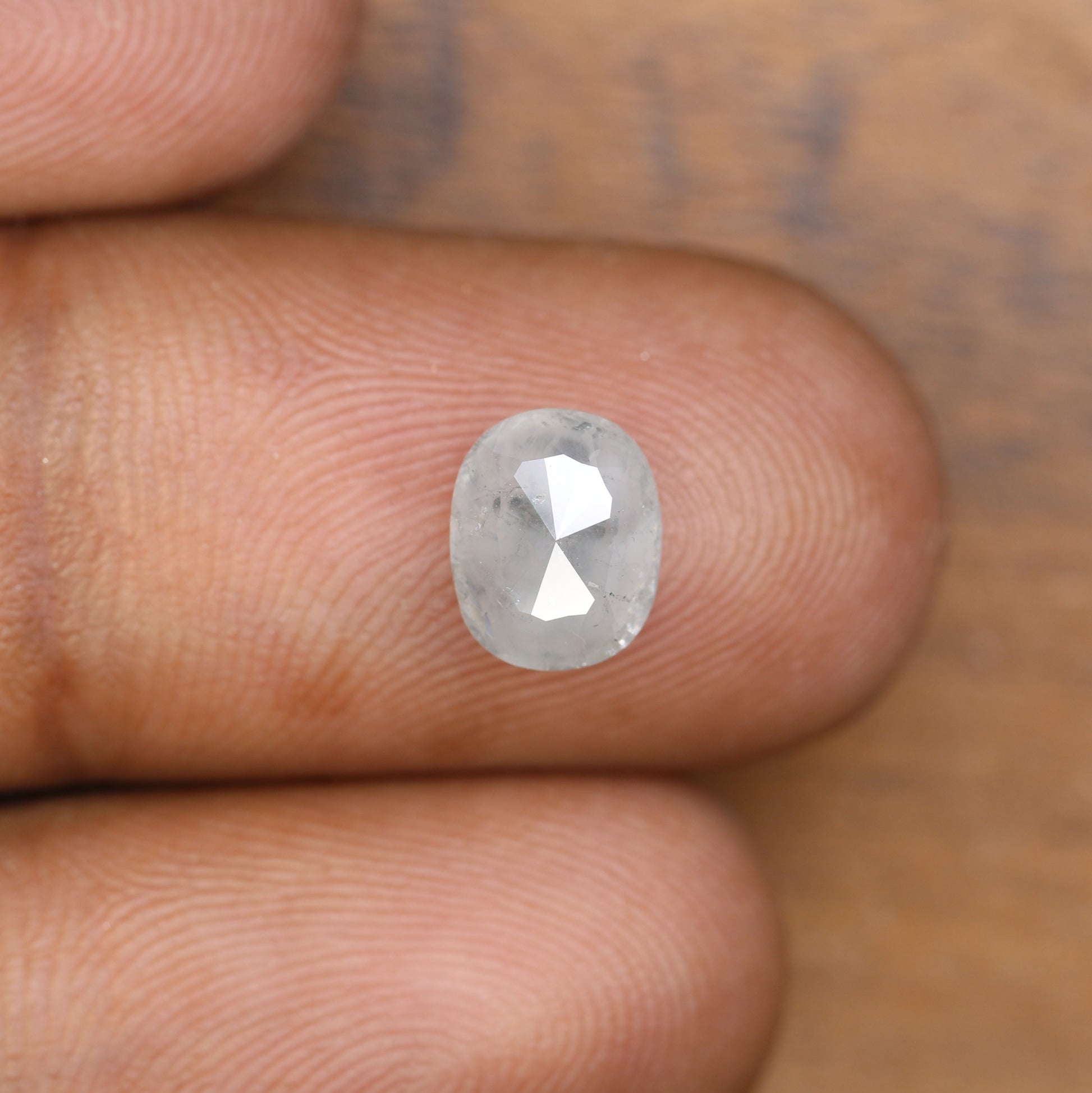 1.90 CT Oval Shape Grey Natural Diamond For Engagement Ring - JayKrishna Diamond