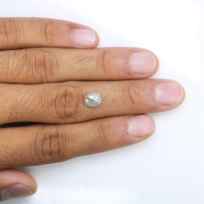 1.90 CT Oval Shape Grey Natural Diamond For Engagement Ring - JayKrishna Diamond