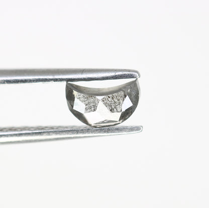 Unique 0.37 CT Half Moon Cut Salt & Pepper Diamond | Perfect for Galaxy Rings - JayKrishna Diamond
