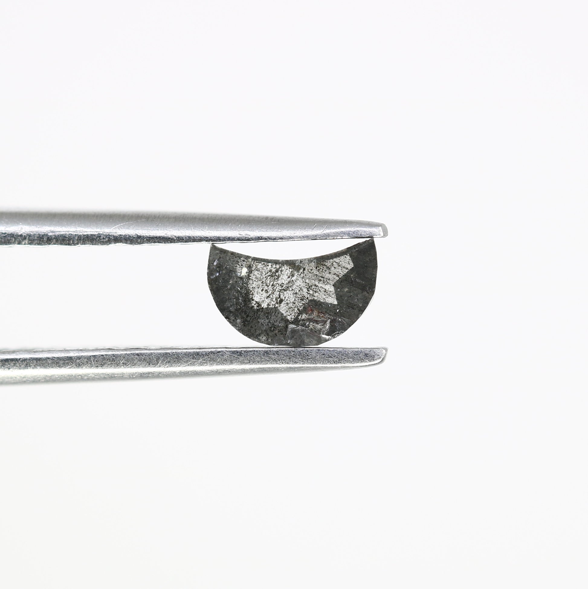 Unique 0.37 CT Half Moon Cut Salt & Pepper Diamond | Perfect for Galaxy Rings - JayKrishna Diamond