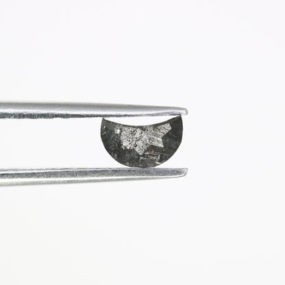 Unique 0.37 CT Half Moon Cut Salt & Pepper Diamond | Perfect for Galaxy Rings - JayKrishna Diamond