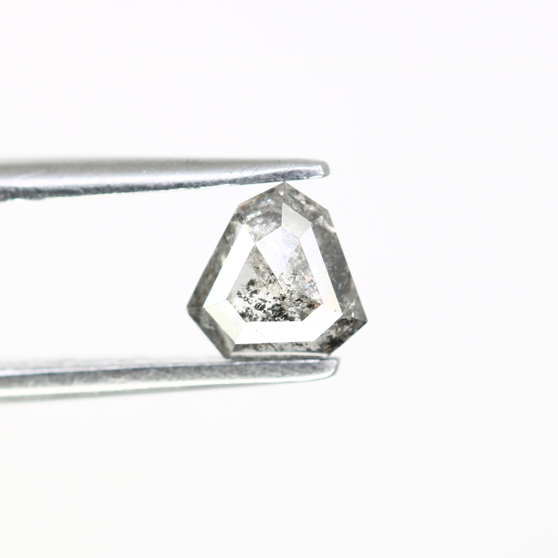 0.51 Carat Shield Shape Diamond 5 MM Loose Salt And Pepper Diamond For Wedding Ring - JayKrishna Diamond