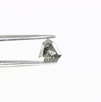 0.51 Carat Shield Shape Diamond 5 MM Loose Salt And Pepper Diamond For Wedding Ring - JayKrishna Diamond
