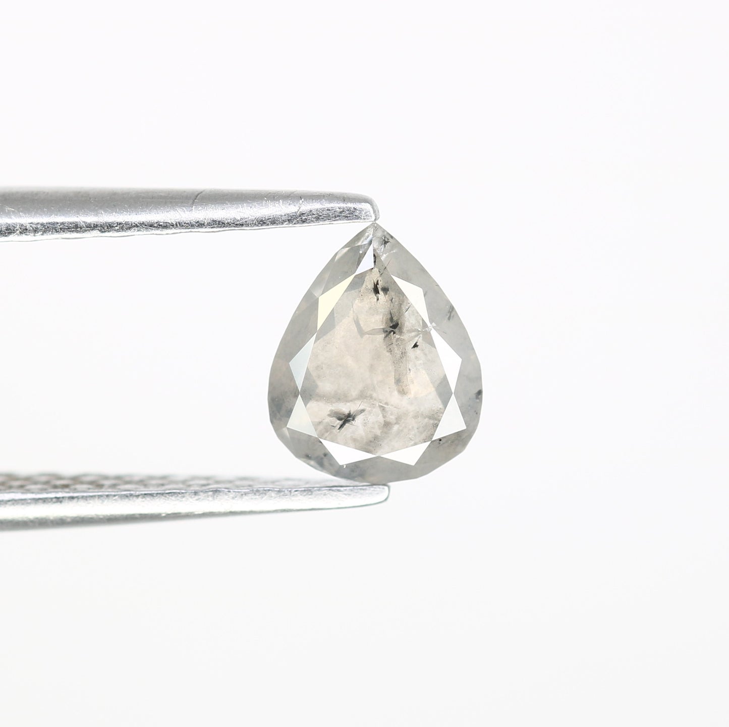 0.46 Carat Pear Shape Salt And Pepper Diamond | Loose Natural Diamond for Wedding or Engagement Ring - JayKrishna Diamond