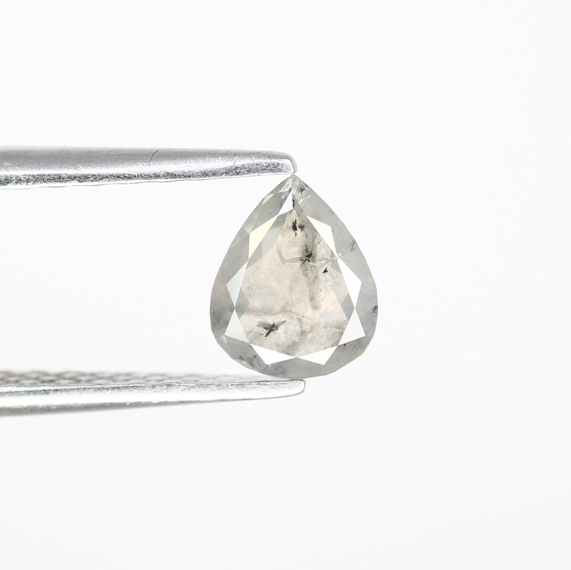 0.46 Carat Pear Shape Salt And Pepper Diamond | Loose Natural Diamond for Wedding or Engagement Ring - JayKrishna Diamond