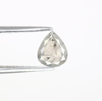0.46 Carat Pear Shape Salt And Pepper Diamond | Loose Natural Diamond for Wedding or Engagement Ring - JayKrishna Diamond