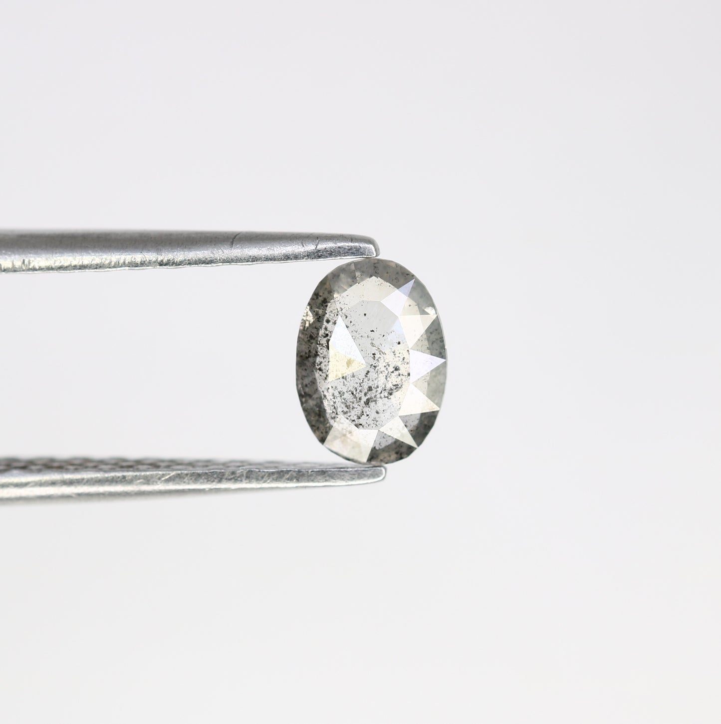 Unique 0.42 CT Oval Cut Salt & Pepper Diamond | Perfect for Galaxy Rings - JayKrishna Diamond