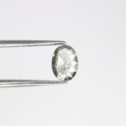 Unique 0.42 CT Oval Cut Salt & Pepper Diamond | Perfect for Galaxy Rings - JayKrishna Diamond